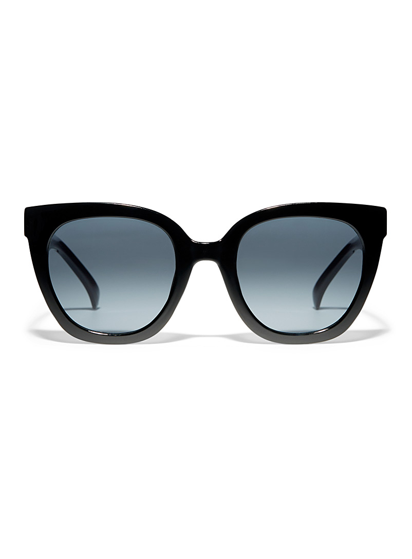 Simons: Les lunettes de soleil oeil de chat <i>glamour</i> Noir pour femme
