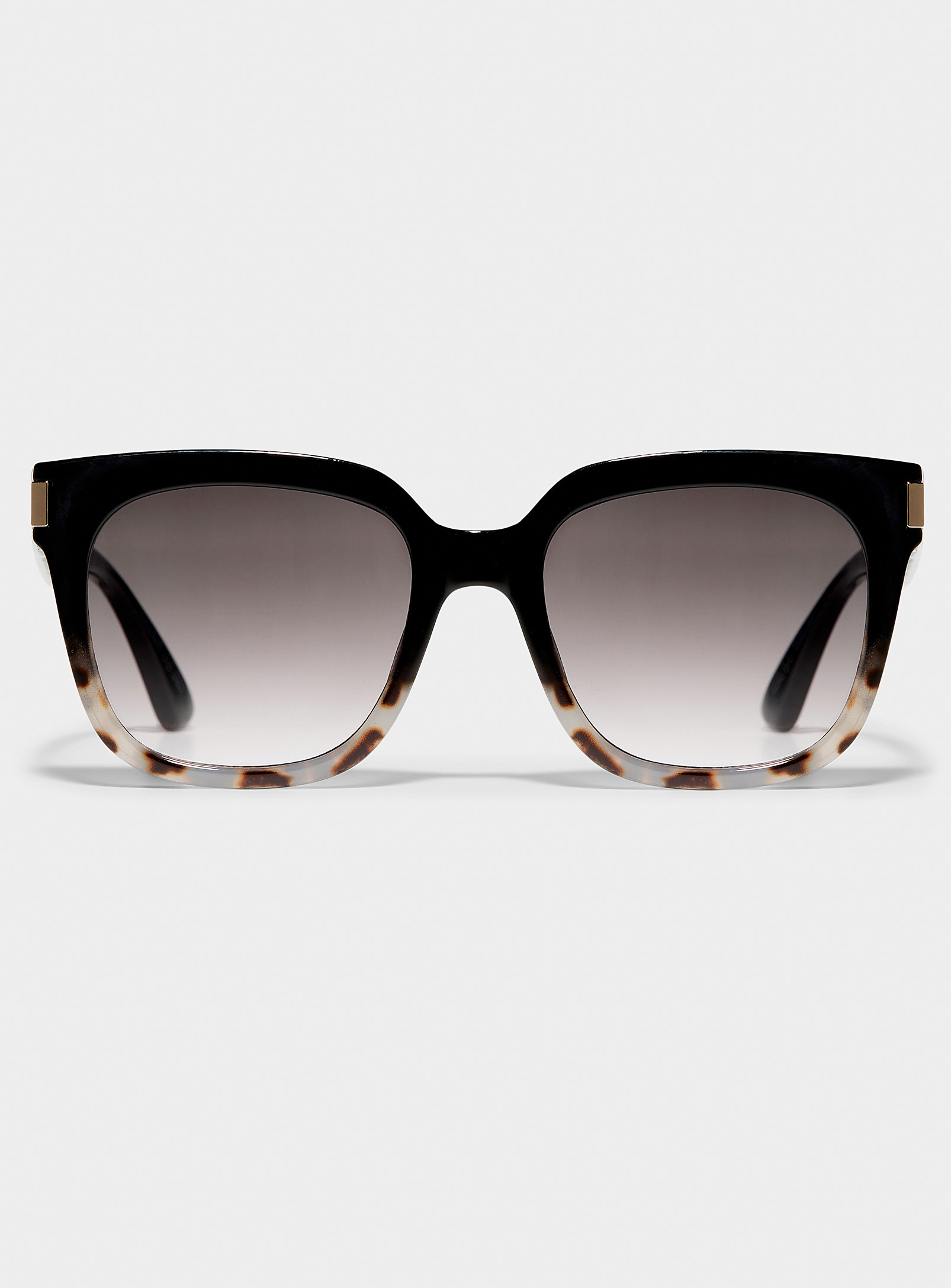 Simons - Women's Two-tone square sunglasses