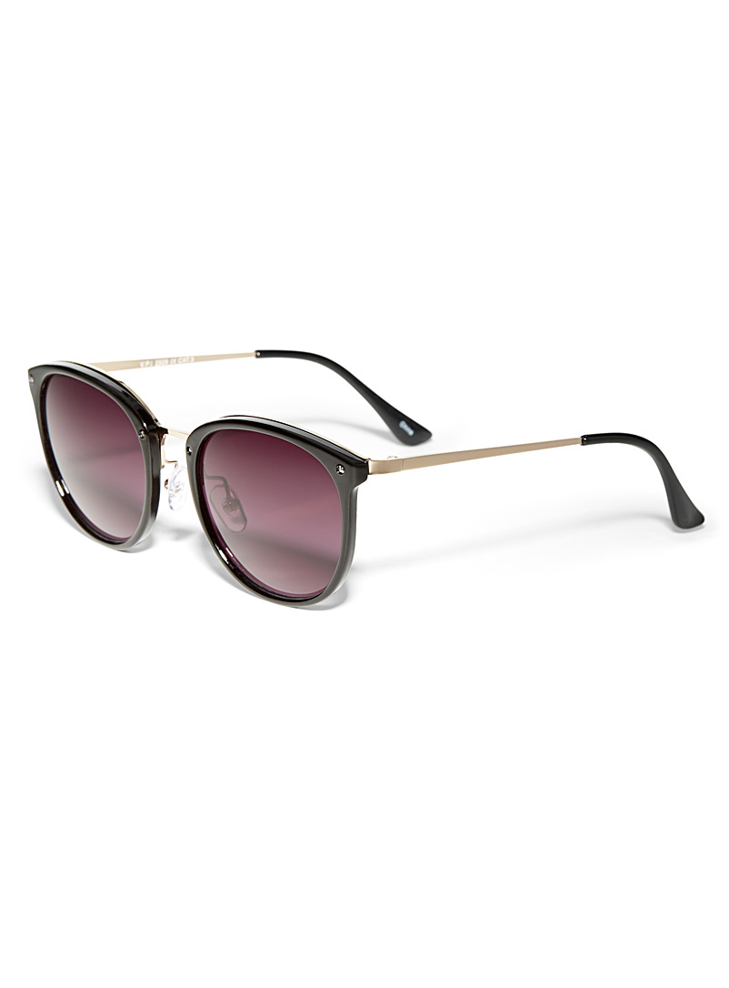 Metal accent round sunglasses product image 2