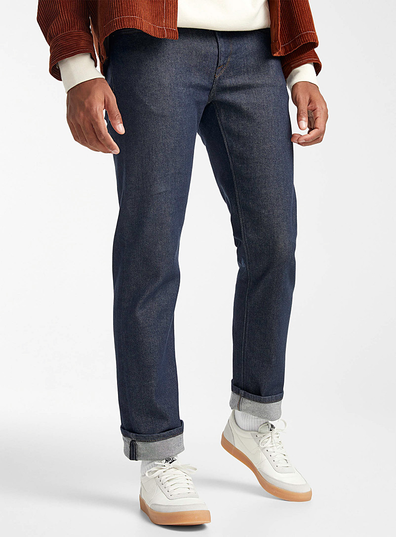 Volcom Blue Solver grey indigo jeans Straight fit for men