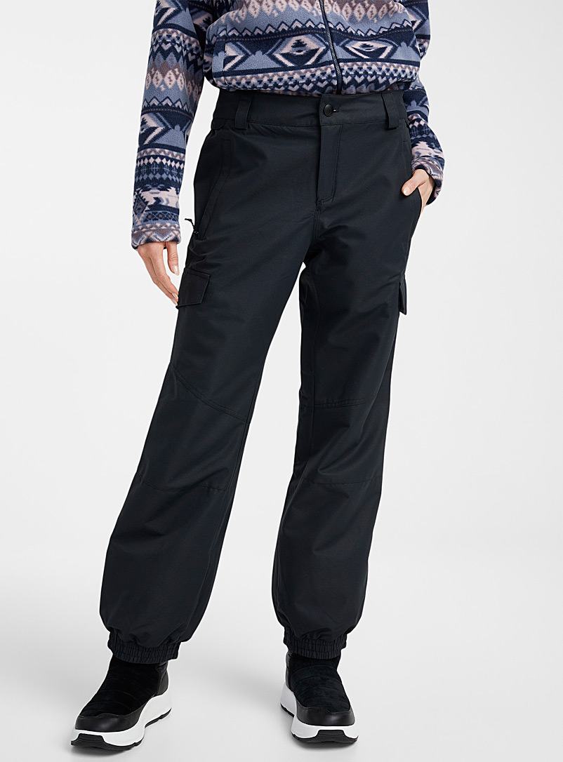 Volcom Black Hotlapper cargo snow pant Relaxed fit for women