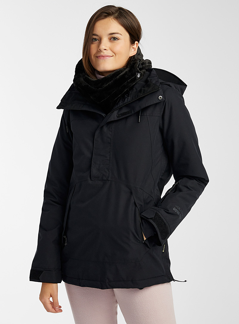 Volcom Black Gore-Tex insulated jacket Relaxed fit for women