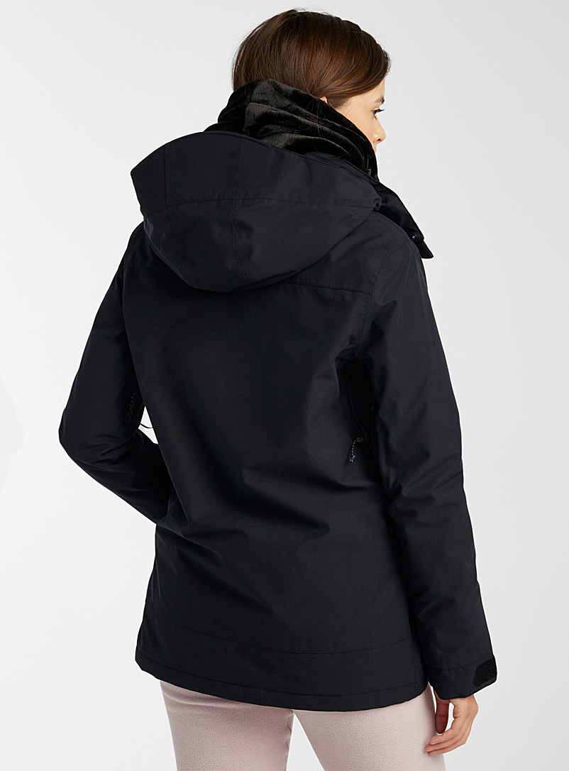 Volcom: Le manteau isolé Gore-Tex Fern Coupe décontractée Noir pour femme