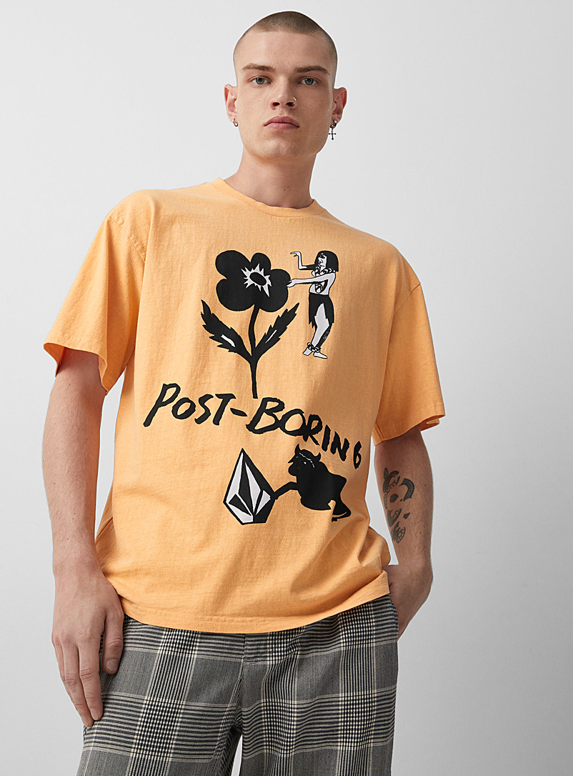 Volcom: Le t-shirt Sunburst Corail pour homme