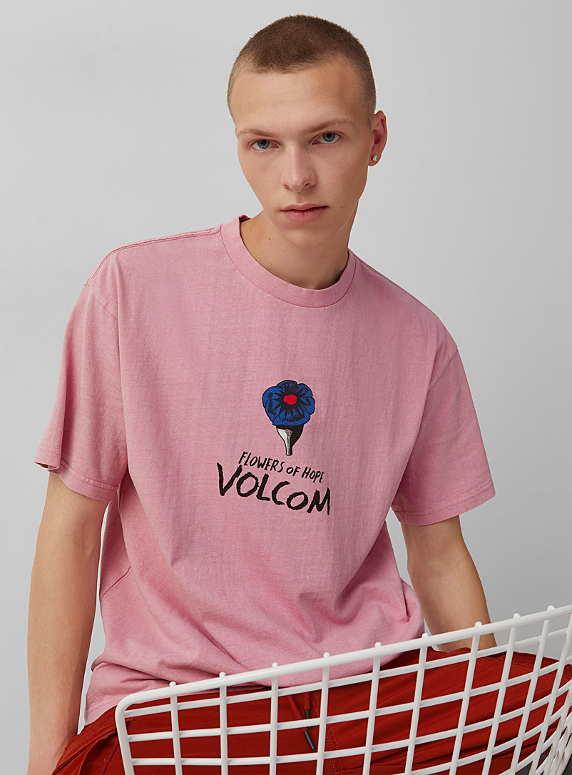 Volcom Dusky Pink Paradise T-shirt for men