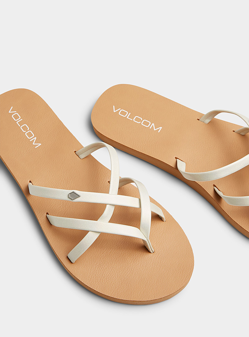 Volcom Ivory White New School II flip-flops Women for women