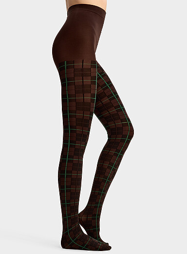 Tartan tights 80 denier - Opaque