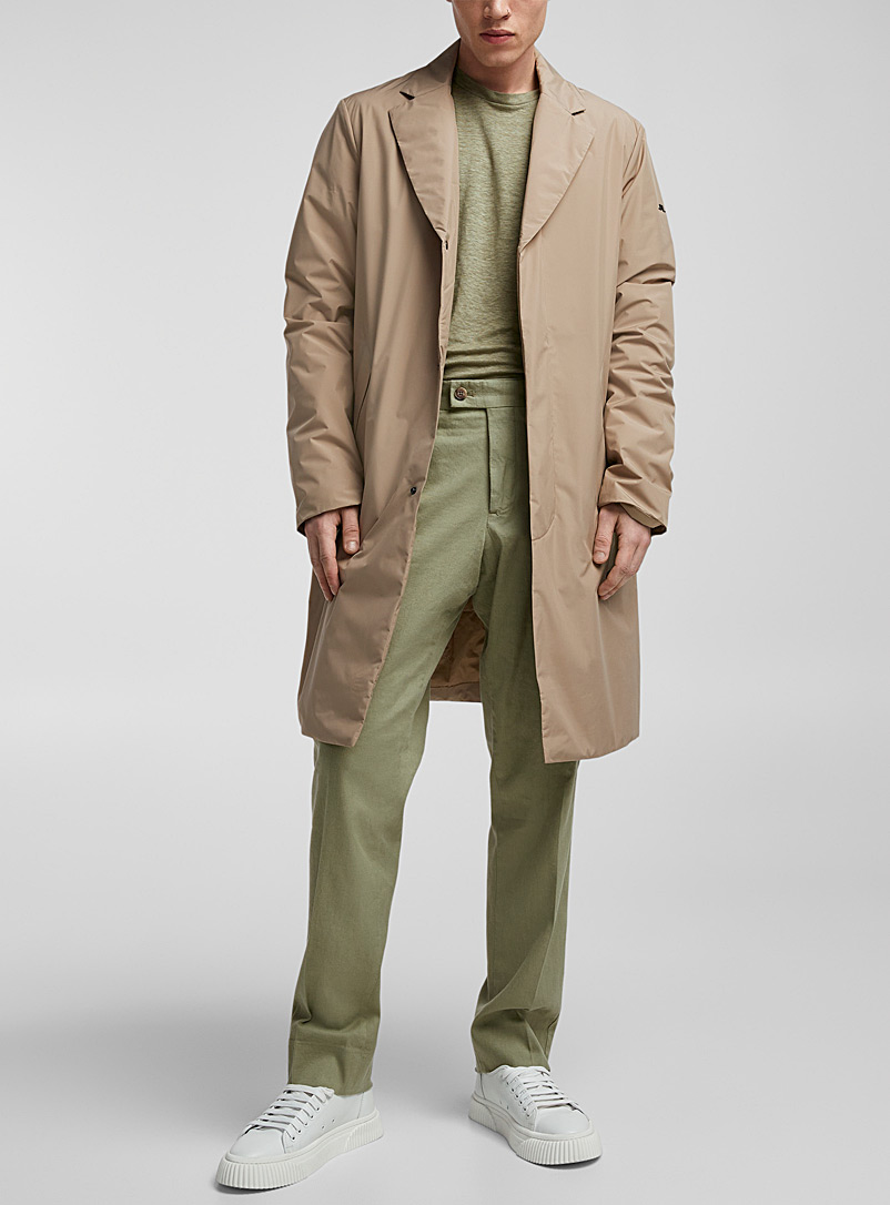 J.Lindeberg Khaki/Sage/Olive Farris 2L quilted lining jacket for men