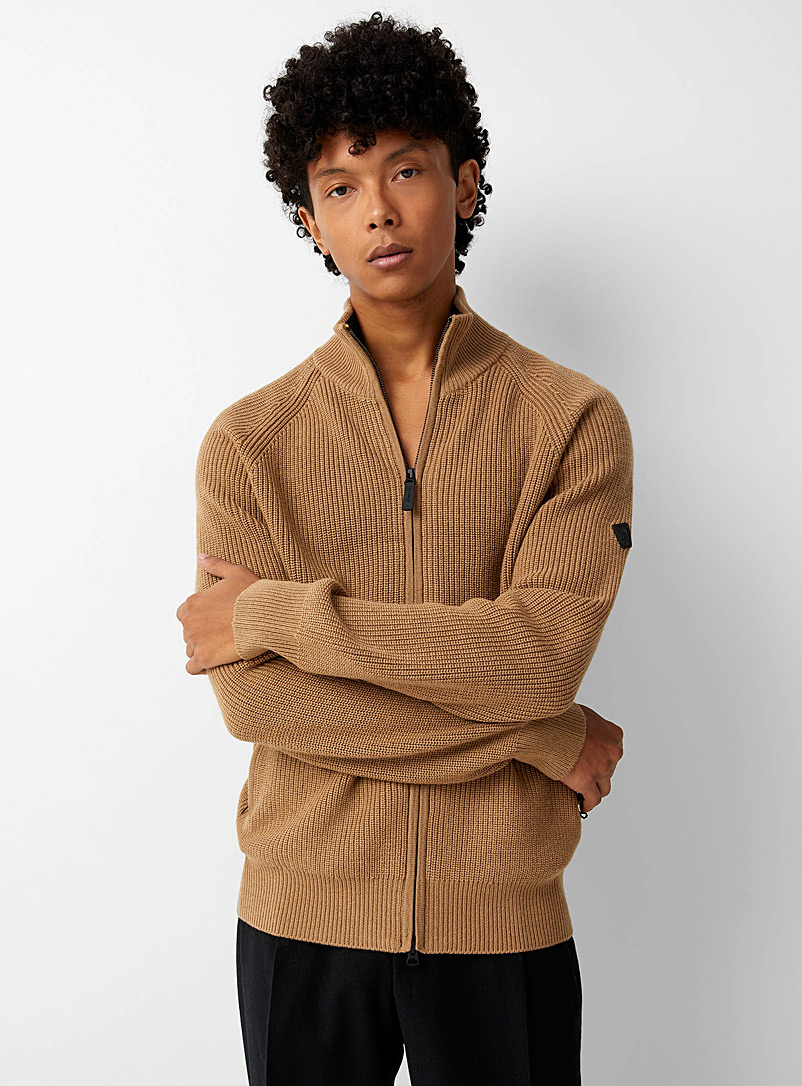 Kyler zippered ribbed cardigan | J 