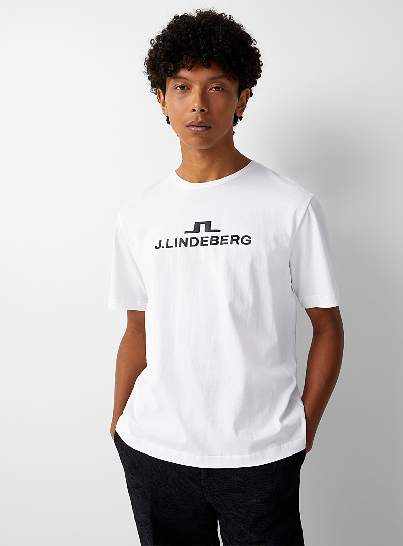 J. Lindeberg White Alpha T-shirt for men