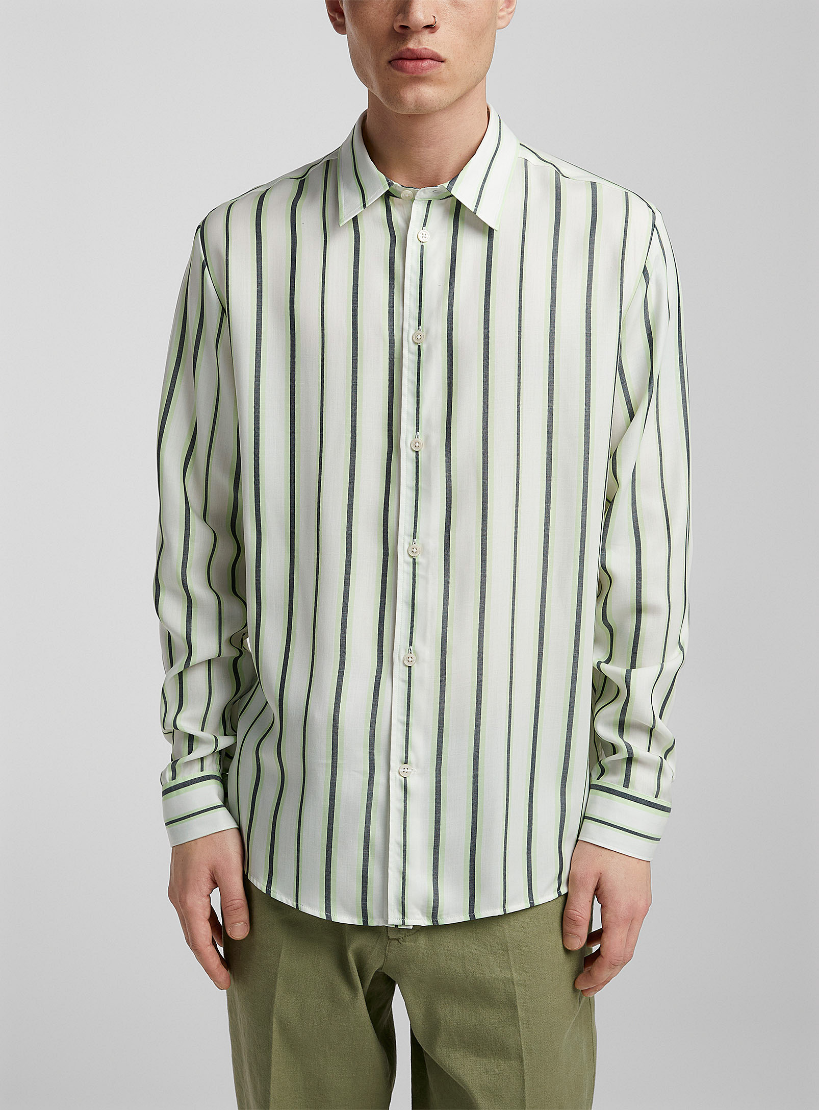 J.Lindeberg - Men's Florindo striped shirt