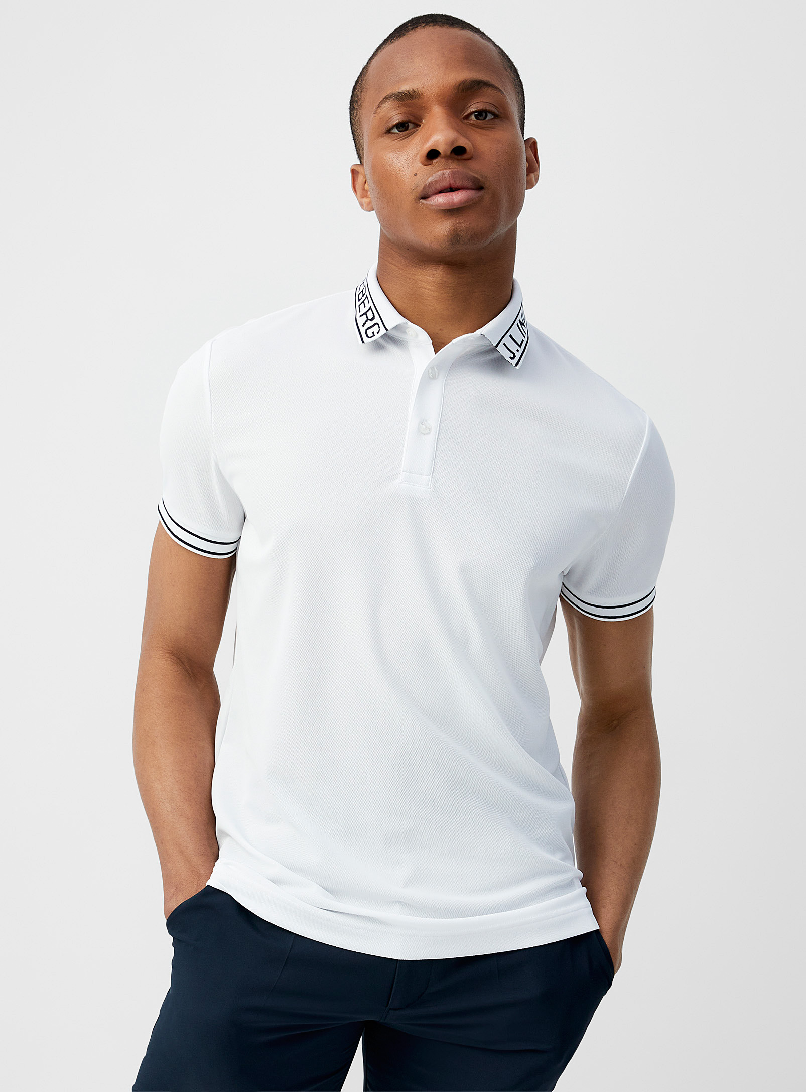 J.Lindeberg - Austin logo collar Polo Shirt