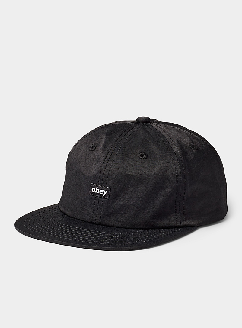 Obey Black Small logo cap for men