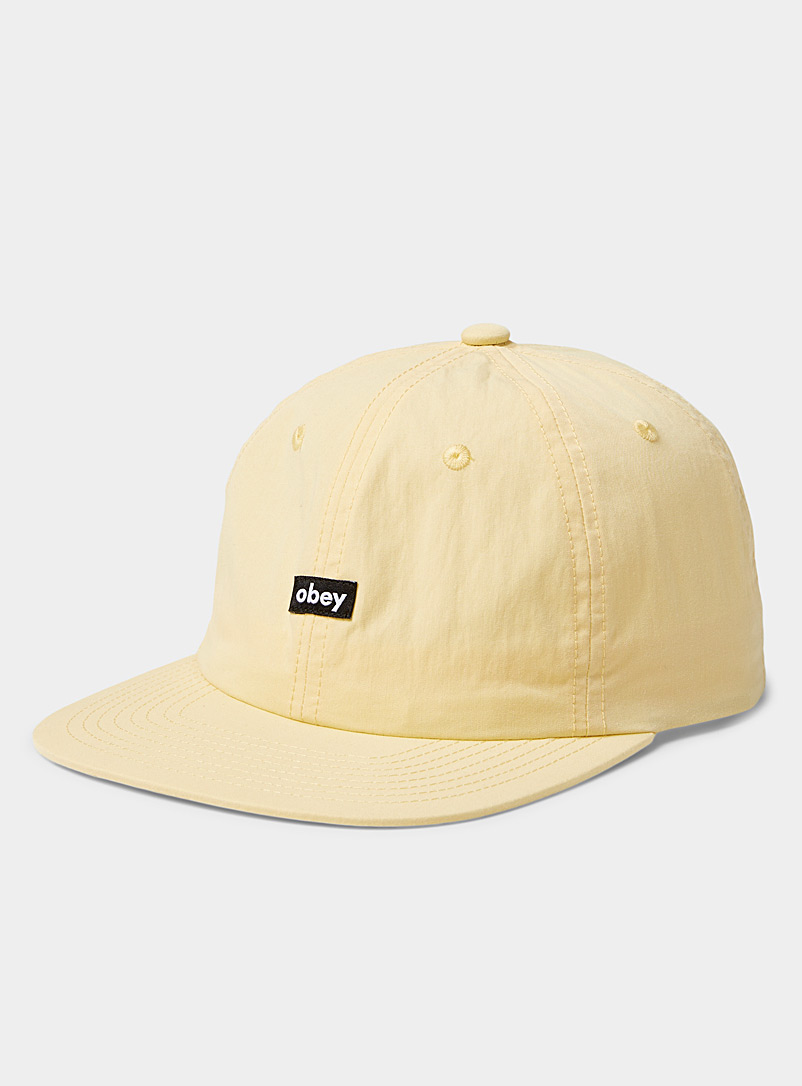 Obey Golden Yellow Small logo cap for men