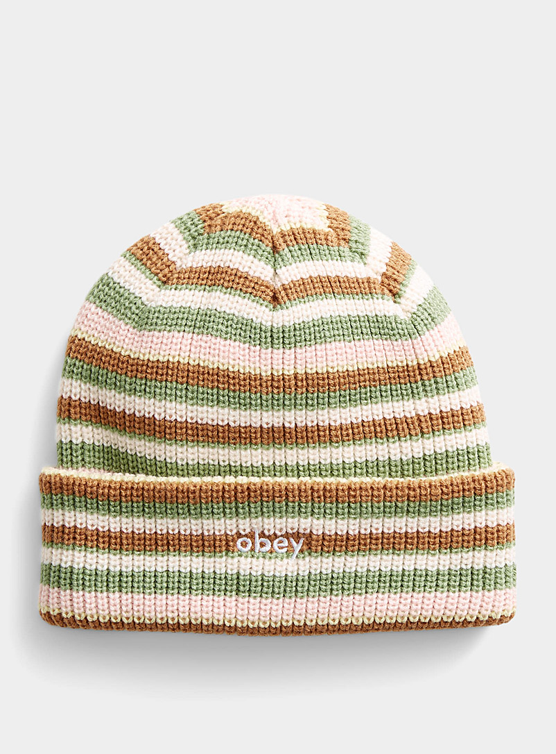 Obey Assorted Striped Charlie tuque for men