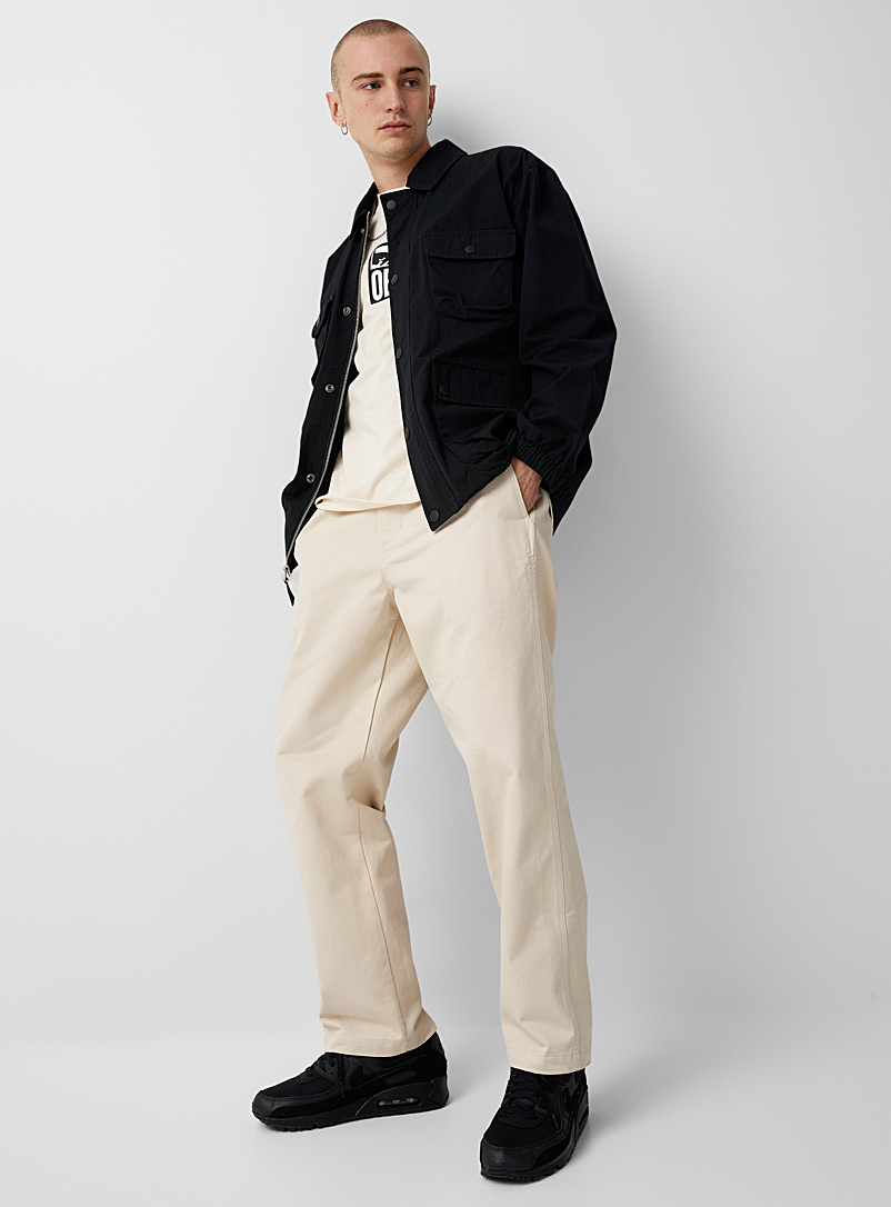 Obey Ecru/Linen Clay Estate pant Relaxed fit for men
