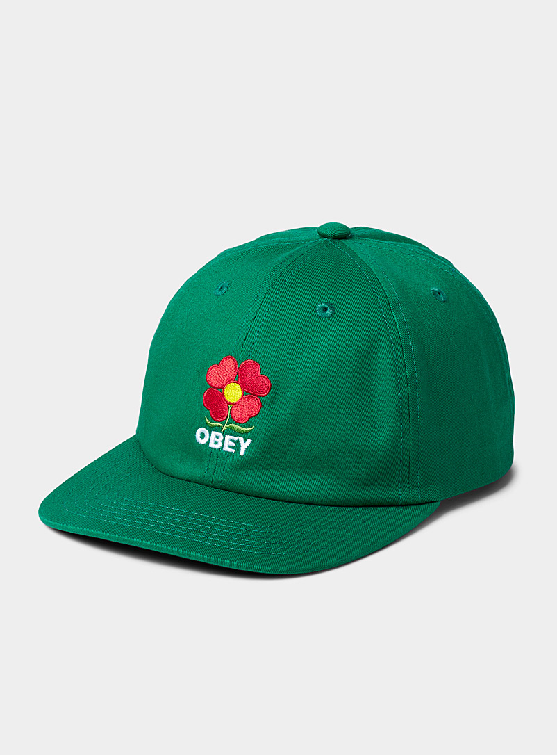 Obey Assorted Floral love baseball cap for women