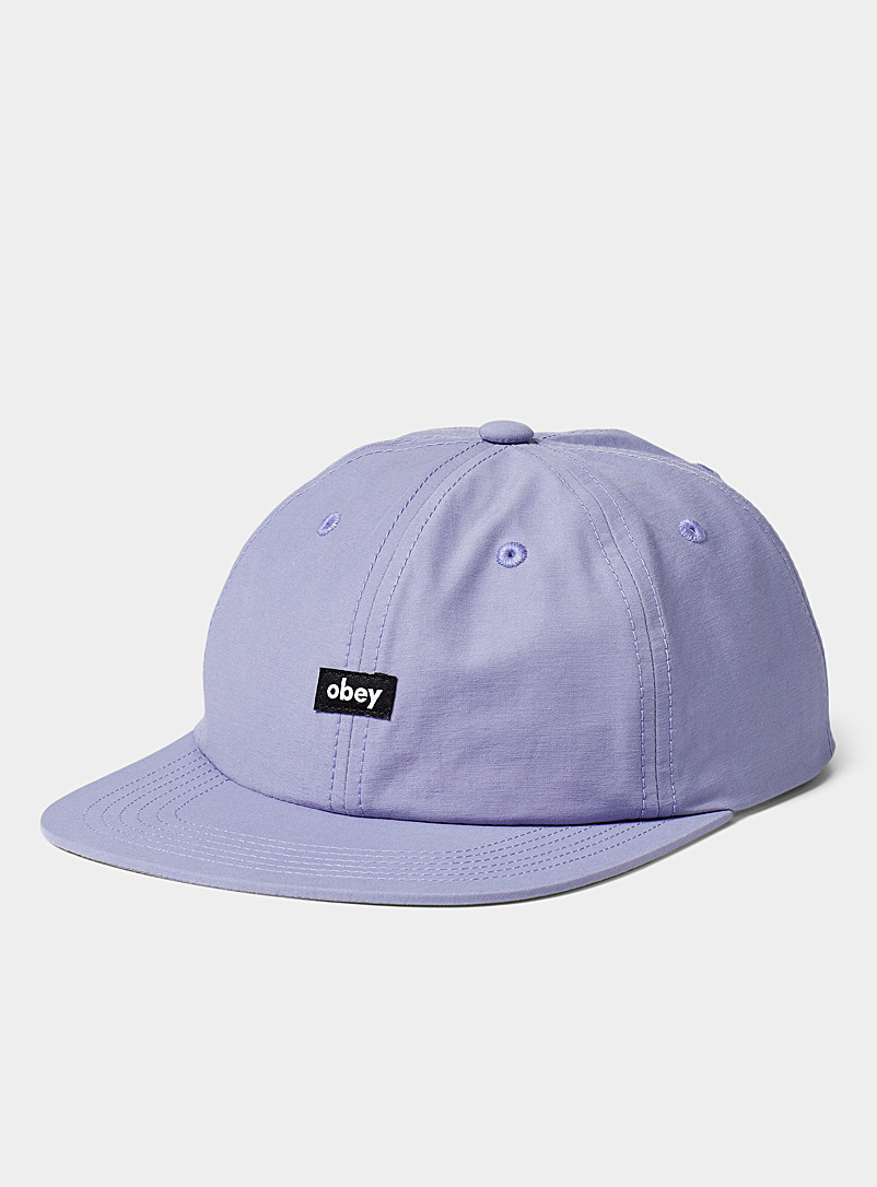 Obey Lilacs Logo emblem camper cap for men