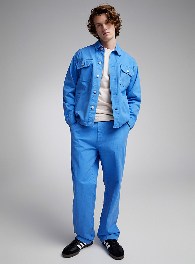 Obey: Le pantalon menuisier Hardwork azur Coupe droite Bleu pour homme