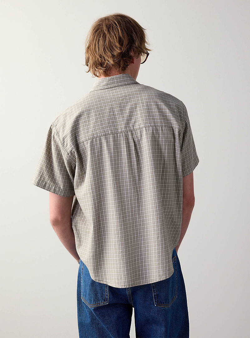 Obey Green Bigwig Ian check shirt for men