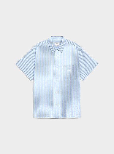 Alan striped seersucker shirt