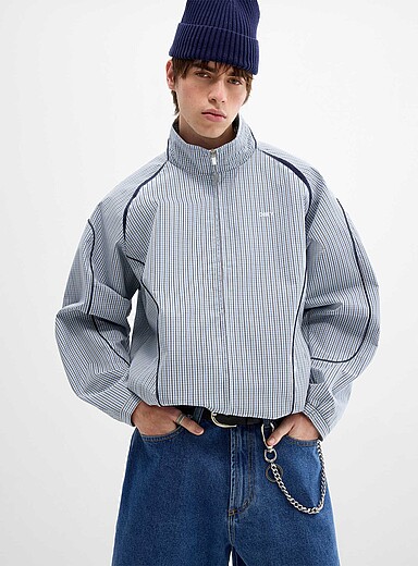 Le blouson coupe-vent &agrave; minicarreaux Practice
