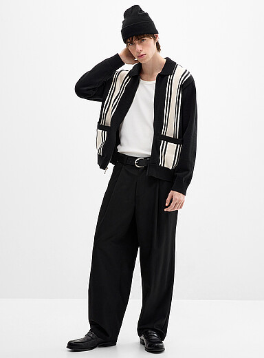 Le pantalon &agrave; plis Otis <b>Coupe baggy</b>
