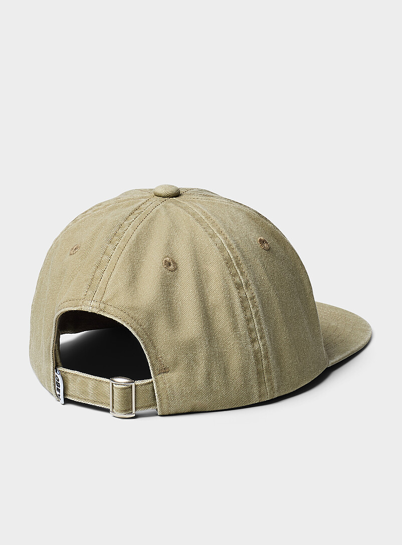 Obey: La casquette jean d&eacute;lav&eacute; petit logo Noir pour homme