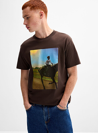 Le t-shirt imprim&eacute; &eacute;questre Gem Hale <b>Coupe r&eacute;guli&egrave;re</b>