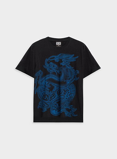 Dragon graffiti faded T-shirt