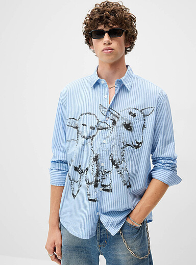 La chemise ray&eacute;e agneaux Billy
