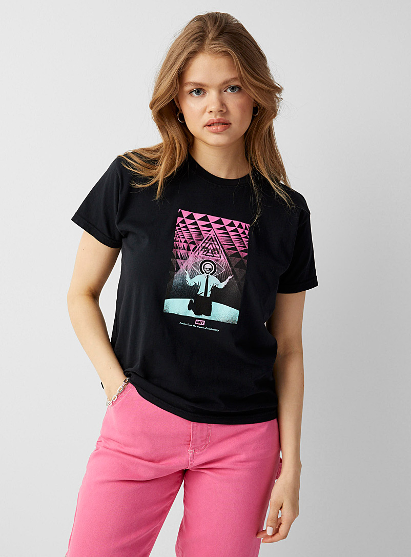 Obey Black Conformity T-shirt for women