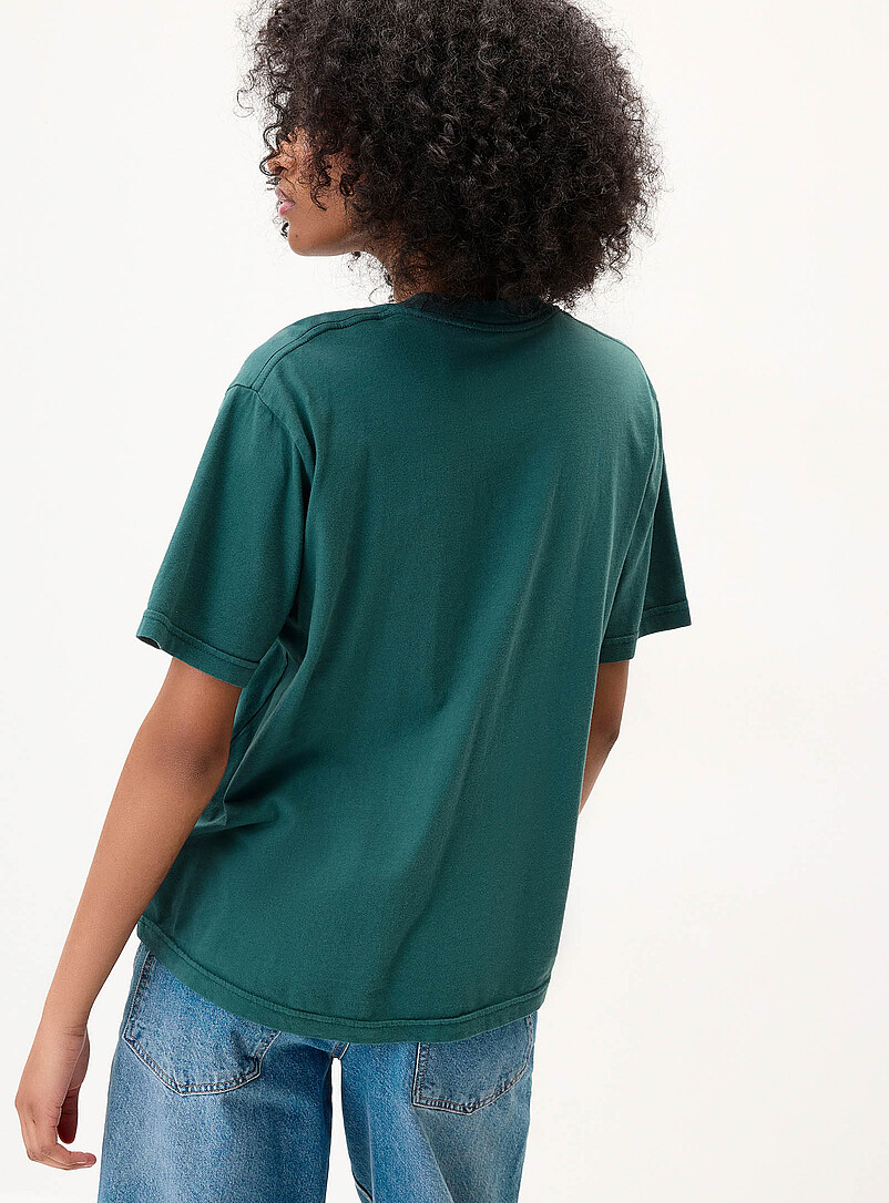 Obey: Le t-shirt tulipes brouill&eacute;es Vert pour femme