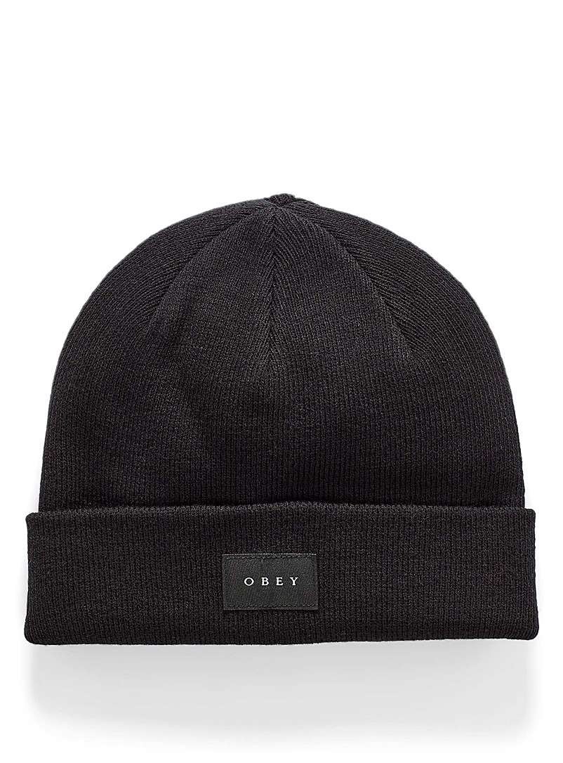 Obey Black Virgil tuque for women