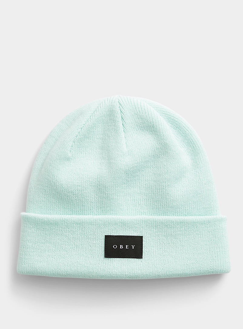 Obey Lime Green Virgil tuque for women