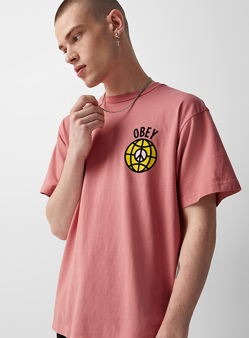 Obey: Le t-shirt pouvoir aux femmes Rose pour homme