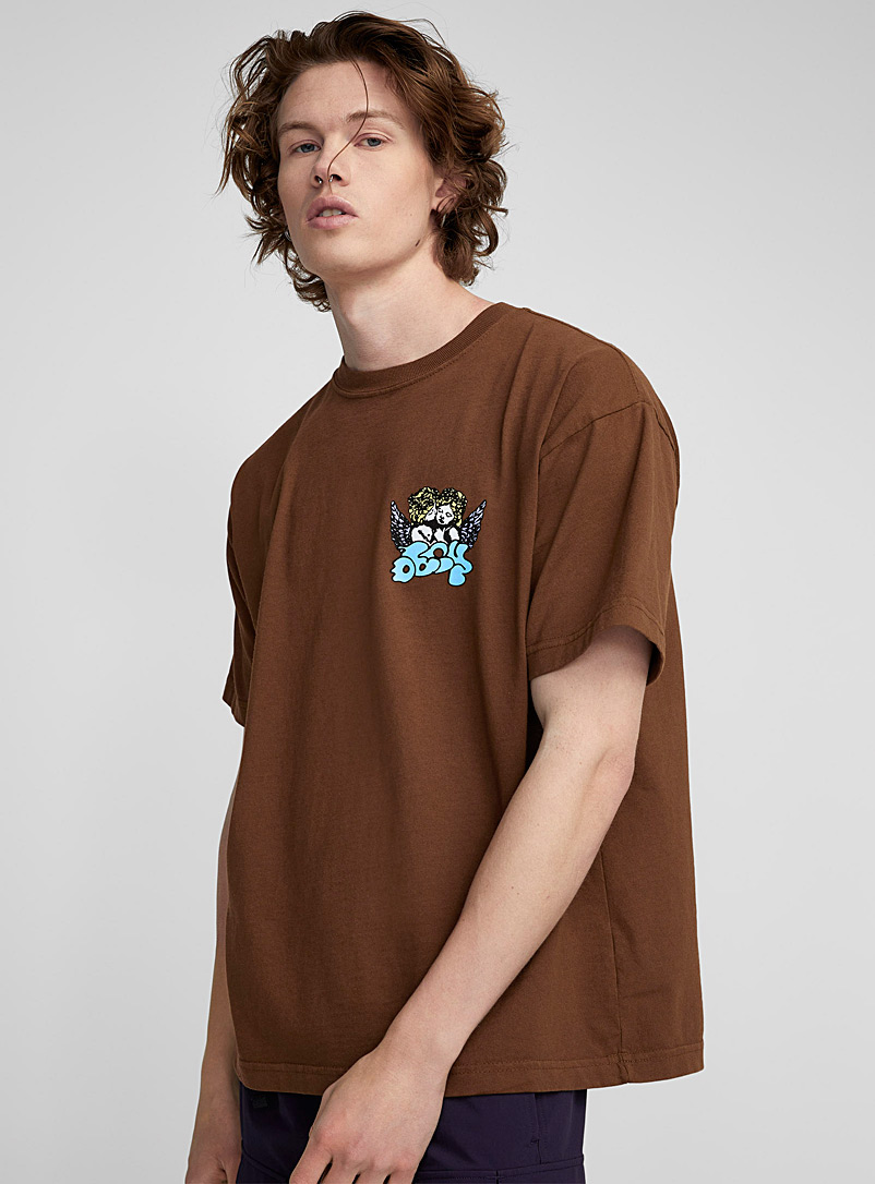Obey Brown Cherubs T-shirt for men