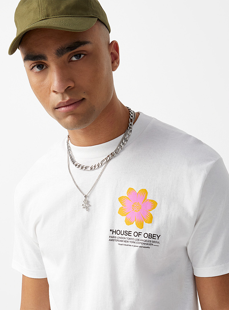 Obey White House of Flower T-shirt for men