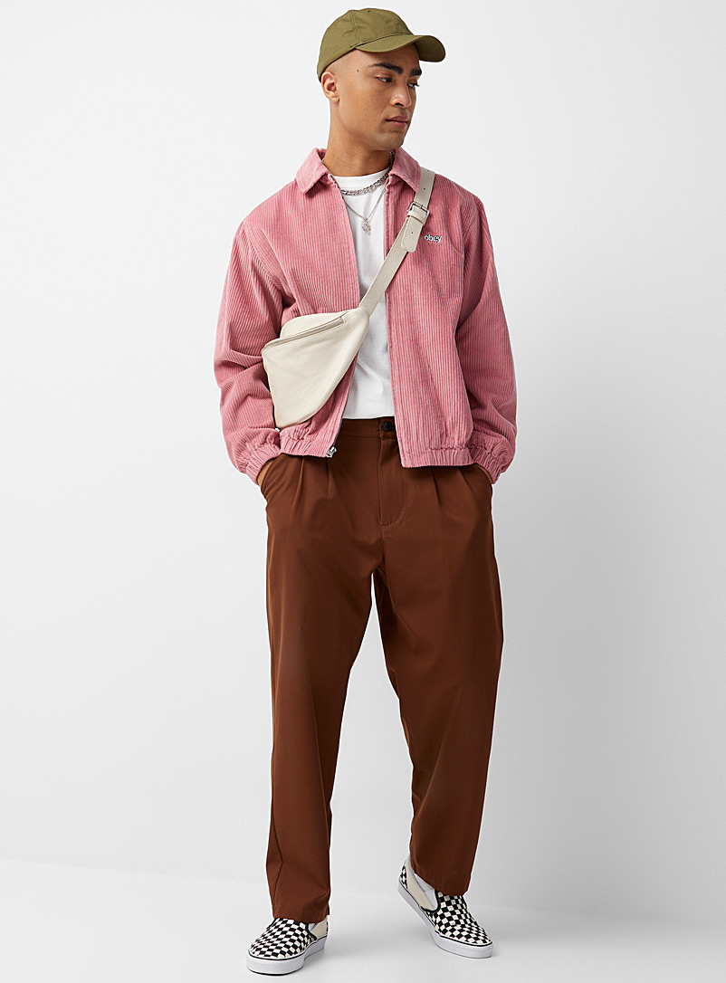 Obey Pink Romes corduroy jacket for men