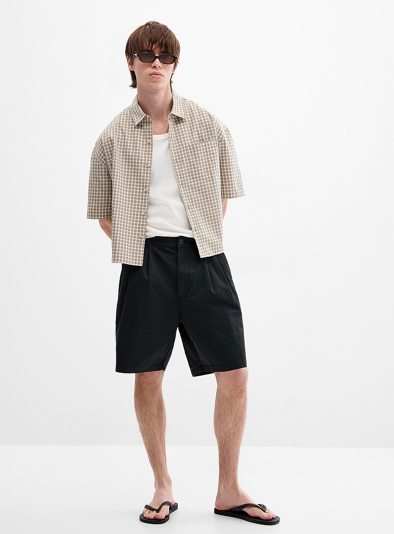 Foster Pleated Bermudas Baggy Fit