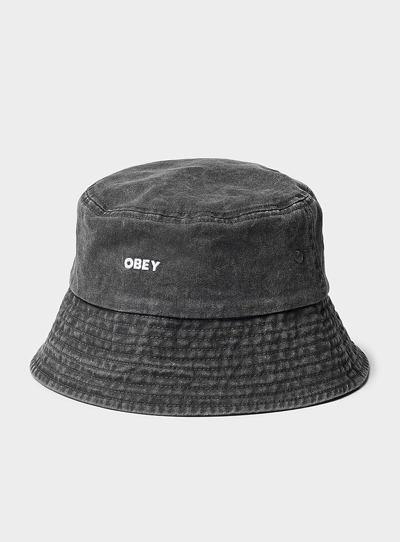 Small logo pigment denim bucket hat product image (primary)