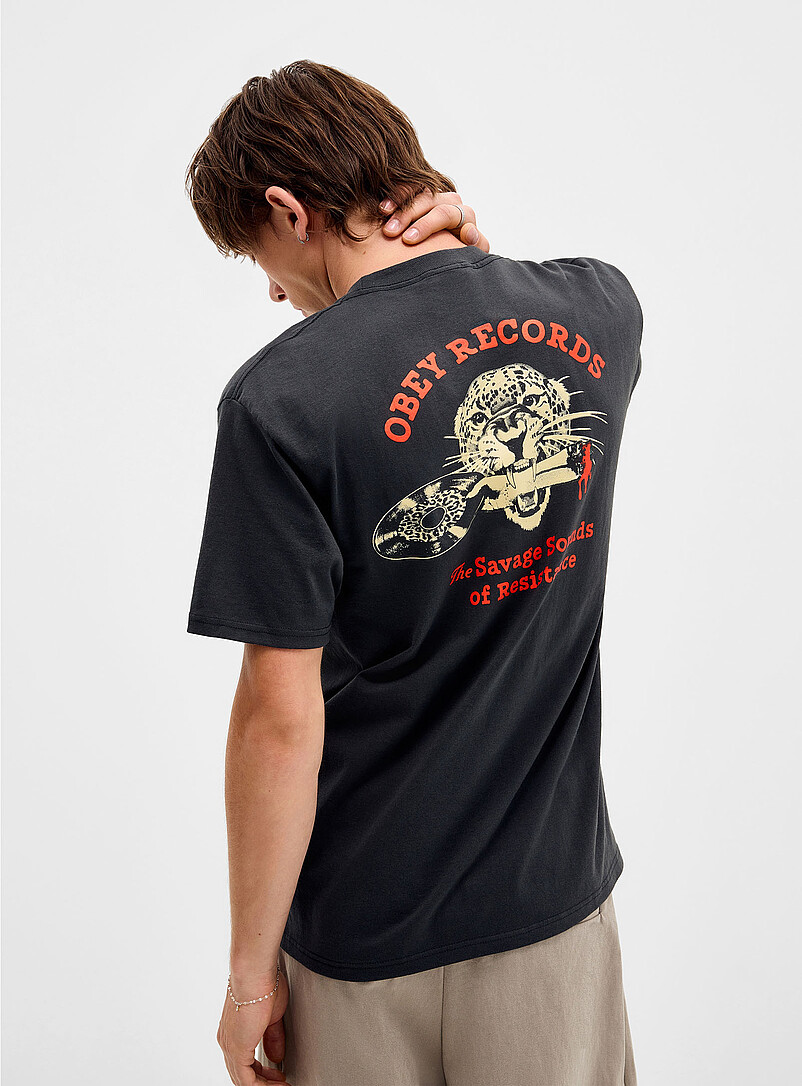 Savage Sounds Leopard Graphic T-Shirt