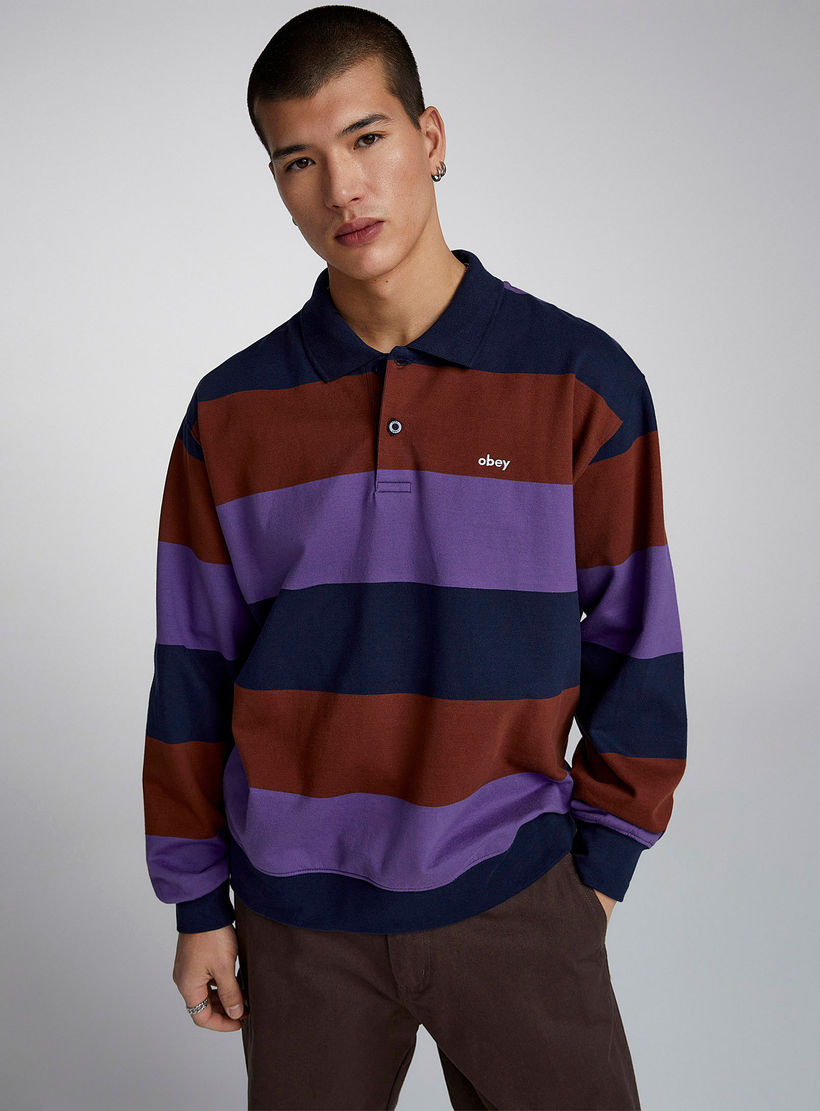 Obey Liam Rugby Polo In Assorted