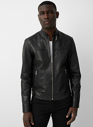 Minimalist leather biker jacket | Sly & Co | Shop Men's Leather & Suede ...