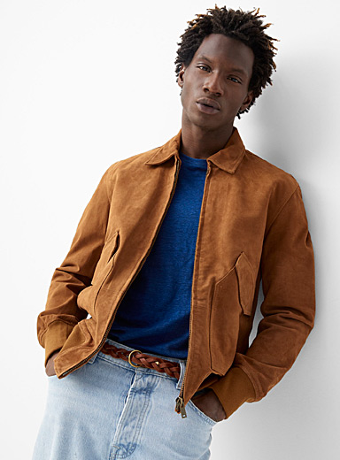 Sly & Co Fawn Citizen suede jacket for men