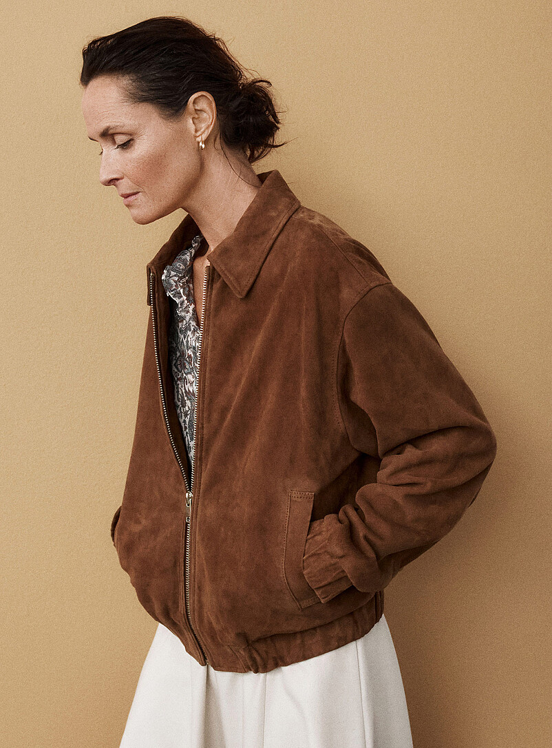 Ciara oversized suede jacket product image (primary)