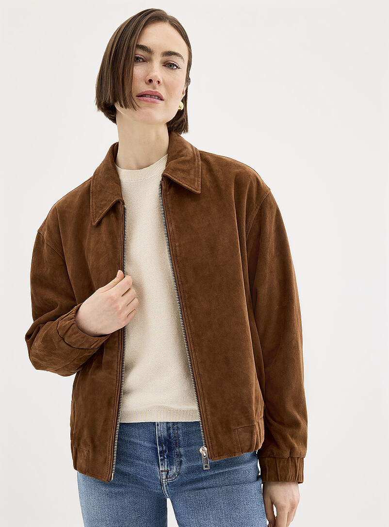 Ciara oversized suede jacket product image 2