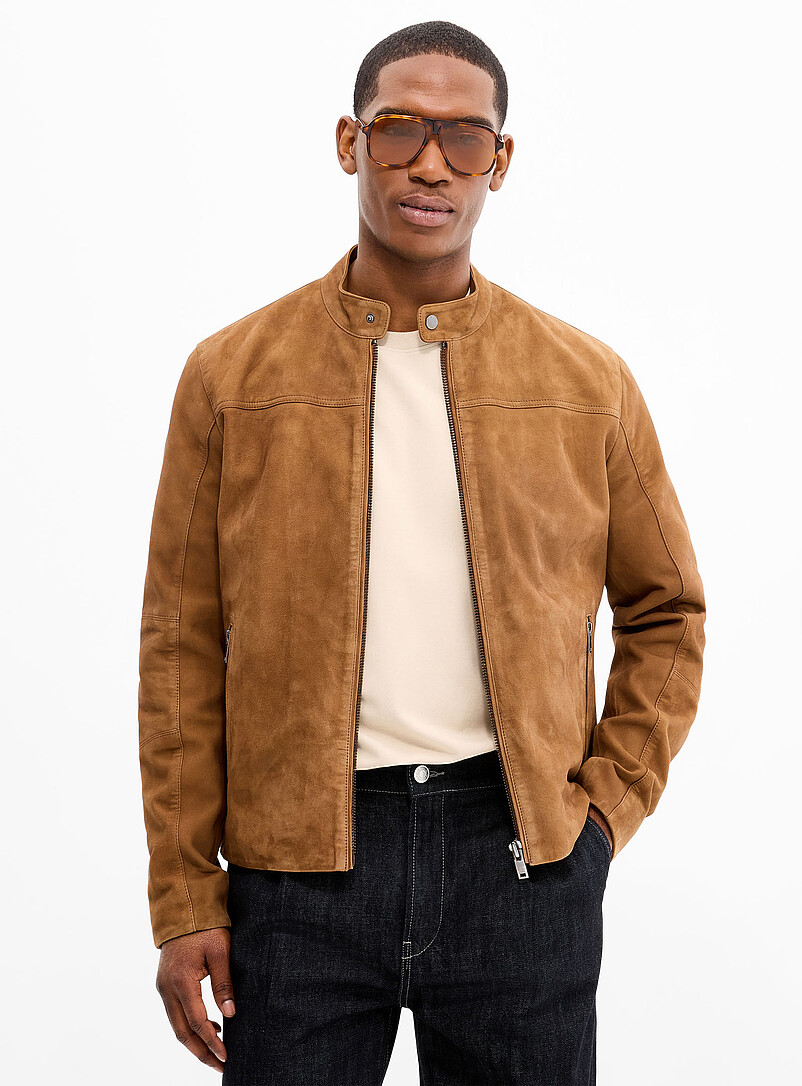 Nolan Genuine Suede Jacket