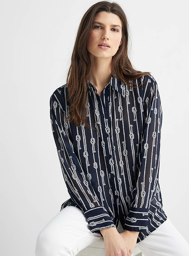 Nautical knot airy shirt | Michael Michael Kors | Women%u2019s Shirts |  Simons