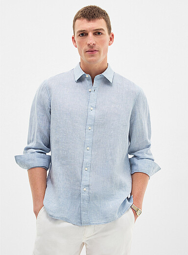 La chemise pur lin minimaliste <b>Coupe classique</b>